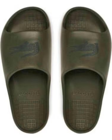 CLAQUETTES LACOSTE POUR HOMME GREEN