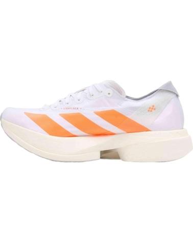 ADIDAS ZAPATILLAS DE RUNNING ZAPATILLAS ADIZERO ADIOS PRO 4 BLANCO PURO NARANJA EN BLANCO PARA HOMBRE ROJO