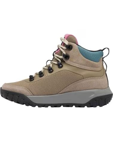 COLUMBIA ZAPATILLAS DE TREKKING BOTAS BURNSIDER WATERPROOF MARRON CLARO EN BEIGE PARA MUJER