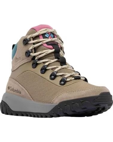 COLUMBIA ZAPATILLAS DE TREKKING BOTAS BURNSIDER WATERPROOF MARRON CLARO EN BEIGE PARA MUJER