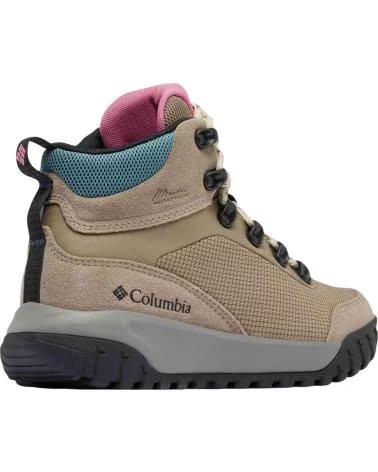 COLUMBIA ZAPATILLAS DE TREKKING BOTAS BURNSIDER WATERPROOF MARRON CLARO EN BEIGE PARA MUJER