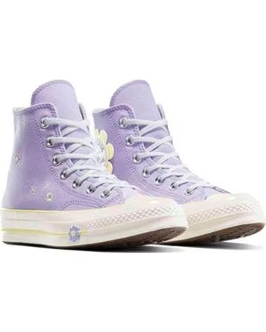 CONVERSE ZAPATILLAS CHUCK 70 HI FLOWER PATCH EN MORADO PARA UNISEX