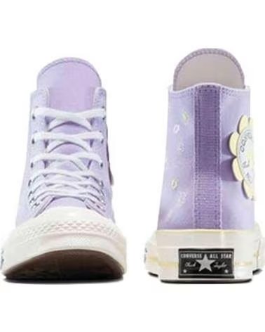 CONVERSE ZAPATILLAS CHUCK 70 HI FLOWER PATCH EN MORADO PARA UNISEX