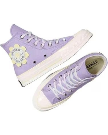 CONVERSE ZAPATILLAS CHUCK 70 HI FLOWER PATCH EN MORADO PARA UNISEX