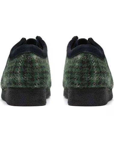 CLARKS ZAPATILLAS WALLABEE GREEN TWEED COMB EN VERDE PARA HOMBRE