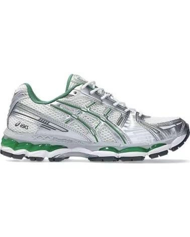 ASICS ZAPATILLAS GEL KAYANO 121 SILVER GREEN BLANCO HOMBRE