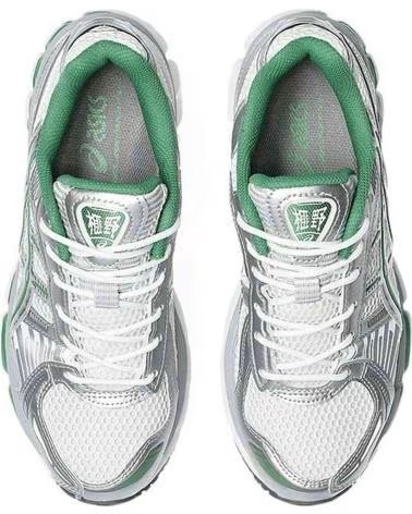 ASICS ZAPATILLAS GEL KAYANO 121 SILVER GREEN BLANCO HOMBRE