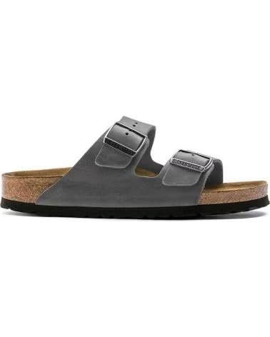 BIRKENSTOCK SANDALIAS ARIZONA SOFT FOOTBED EN GRIS PARA HOMBRE