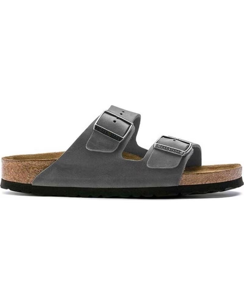 BIRKENSTOCK SANDALIAS ARIZONA SOFT FOOTBED EN GRIS PARA HOMBRE