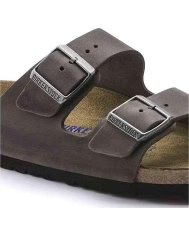 BIRKENSTOCK SANDALIAS ARIZONA SOFT FOOTBED EN GRIS PARA HOMBRE