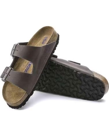 BIRKENSTOCK SANDALIAS ARIZONA SOFT FOOTBED EN GRIS PARA HOMBRE