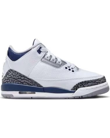 JORDAN ZAPATILLAS AIR 3 RETRO GS MIDNIGHT NAVY EN BLANCO PARA HOMBRE