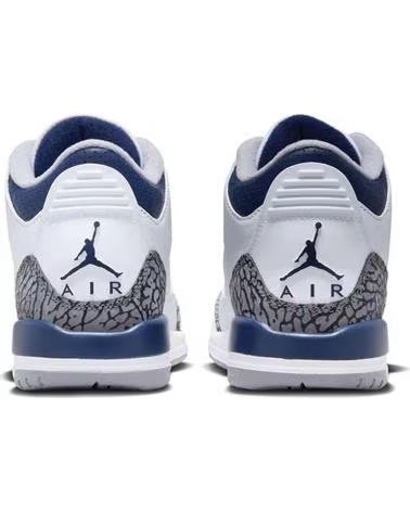 JORDAN ZAPATILLAS AIR 3 RETRO GS MIDNIGHT NAVY EN BLANCO PARA HOMBRE