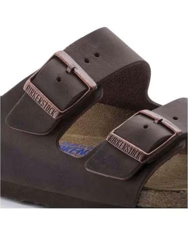 BIRKENSTOCK ARIZONA BS SOFT FOOTBED SANDALES MARRON UNISEXE