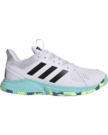 ADIDAS ZAPATILLAS DE BALONCESTO COURT FLIGHT EN BLANCO PARA MUJER FTWWHT-CBLACK-FLAAQU
