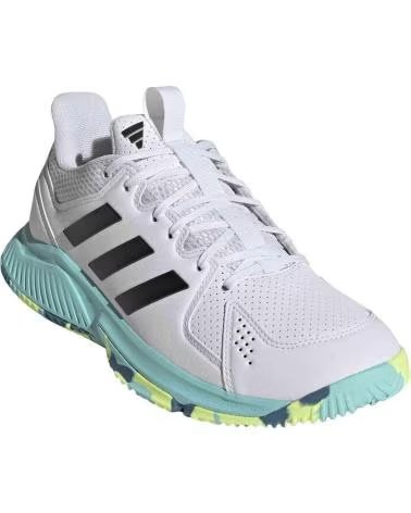 ADIDAS ZAPATILLAS DE BALONCESTO COURT FLIGHT EN BLANCO PARA MUJER FTWWHT-CBLACK-FLAAQU