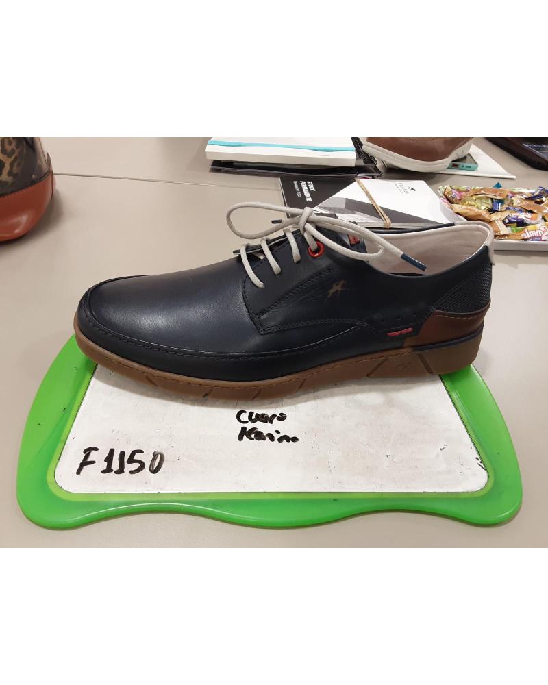 FLUCHOS F1150 HABANA OCEANO BLUE - MEN'S LACE-UP SHOES AZUL