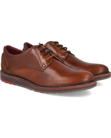 L&R SHOES SAPATOS DE ATILHOS 3312 CASTANHO HOMEM PELE CUERO