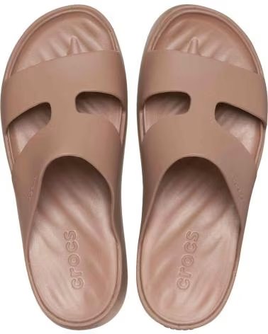 CROCS SANDALIAS GETAWAY PLATFORM TOE LOOP BEIGE PARA MUJER CAFE