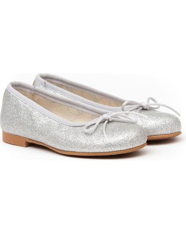 girl shoes ANGELITOS BAILARINA PIEL 1560 PLATA
