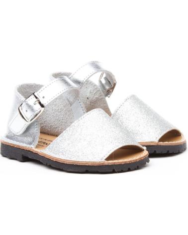 Sandalias de Niña y Niño ANGELITOS AVARCA PIEL 197 PLATINO