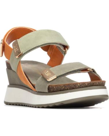 XTI SANDALIAS 142822 CON CUÑA VERDE