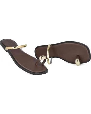 L&R SHOES CHANCLAS 070-591395 MARRÓN MUJER MARRON