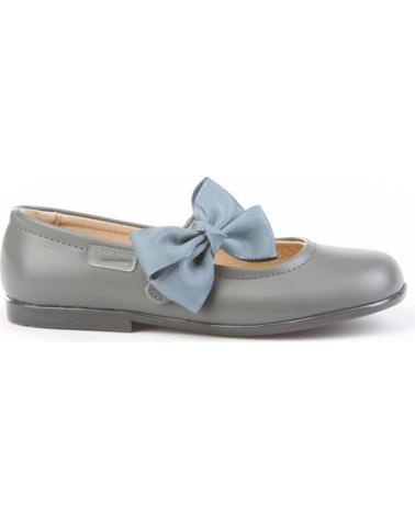 Schuhe für Mädchen ANGELITOS ZAPATO FRANCESITAS PIEL 519 GRIS