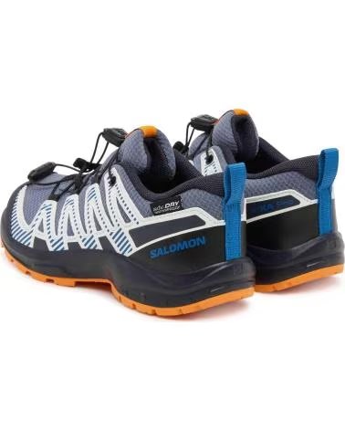 SALOMON ZAPATILLAS DE TREKKING L47857000 UNISEX PARA NIÑOS GRISAILLE-DARK BLUE-TURMERIC