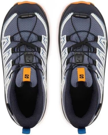 SALOMON ZAPATILLAS DE TREKKING L47857000 UNISEX PARA NIÑOS GRISAILLE-DARK BLUE-TURMERIC