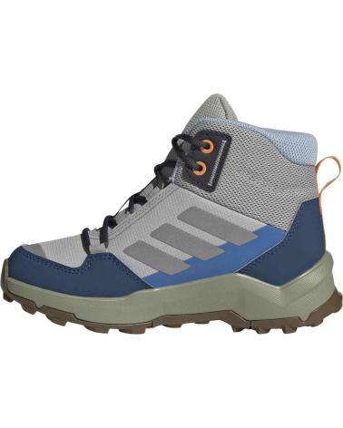 ADIDAS ZAPATOS DE MONTANA BOTAS TERREX AX4R MID HIKING GRIS AZUL EN GRIS PARA NINOS UNISEX INFANTIL
