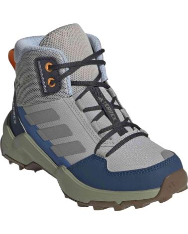 ADIDAS ZAPATOS DE MONTANA BOTAS TERREX AX4R MID HIKING GRIS AZUL EN GRIS PARA NINOS UNISEX INFANTIL