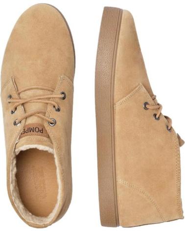 Zapatos de Hombre POMPEII BOTIN SERRAJE F BORREGO CAMEL