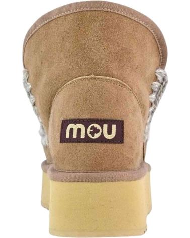 MOU BOTINES MINI ESKIMO PLATFORM BOOT DARK STONE EN MARRON PARA MUJER BROWN