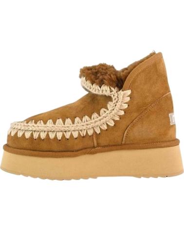 MOU BOTINES MINI ESKIMO PLATFORM BOOT COGNAC EN MARRON PARA MUJER BROWN
