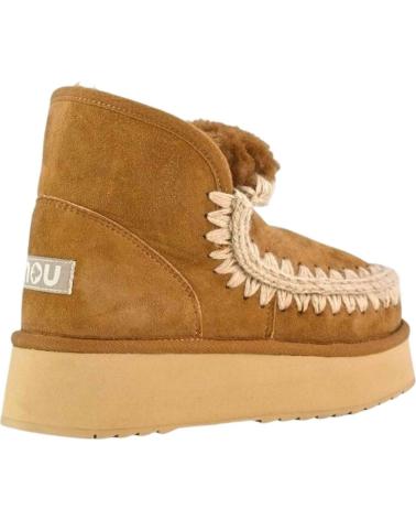 MOU BOTINES MINI ESKIMO PLATFORM BOOT COGNAC EN MARRON PARA MUJER BROWN