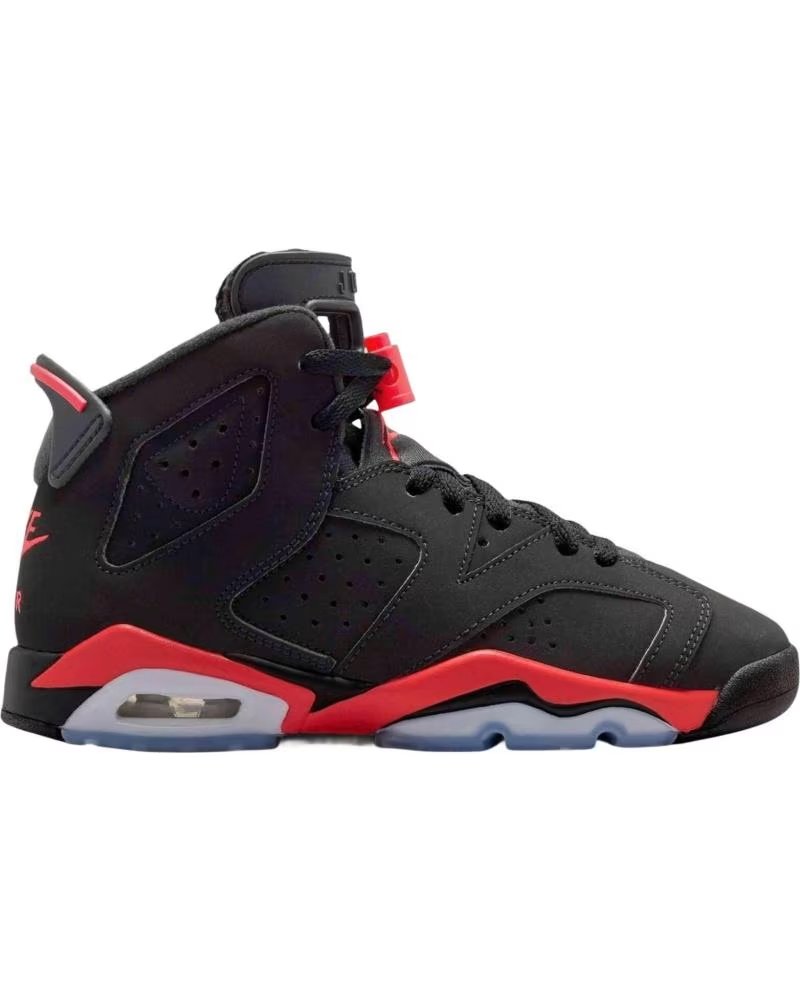 JORDAN ZAPATILLAS AIR 6 RETRO GS INFRARED SALESMAN EN NEGRO PARA NINOS UNISEX