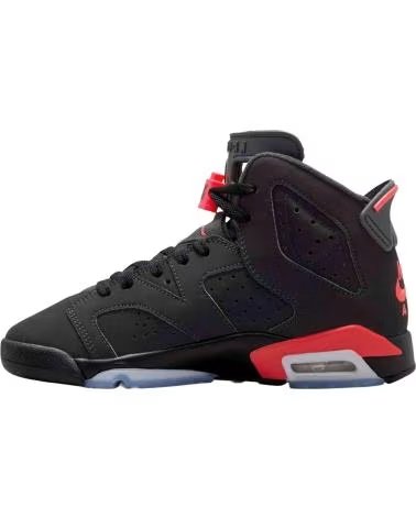 JORDAN ZAPATILLAS AIR 6 RETRO GS INFRARED SALESMAN EN NEGRO PARA NINOS UNISEX