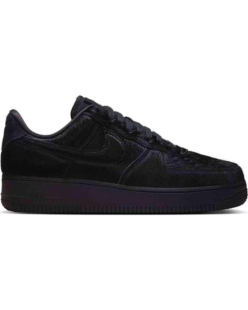 NIKE ZAPATILLAS AIR FORCE 1 07 W OFF NOIR PONY HAIR EN NEGRO PARA MUJER