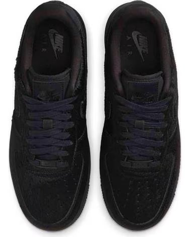 NIKE ZAPATILLAS AIR FORCE 1 07 W OFF NOIR PONY HAIR EN NEGRO PARA MUJER