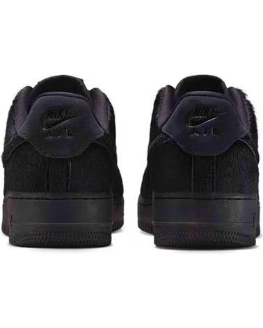 NIKE ZAPATILLAS AIR FORCE 1 07 W OFF NOIR PONY HAIR EN NEGRO PARA MUJER