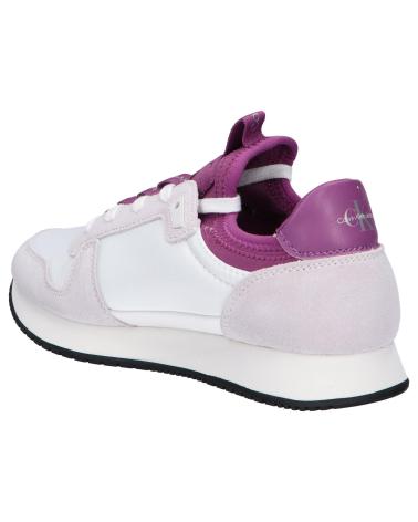 Zapatillas deporte de Mujer CALVIN KLEIN YW0YW00840 LACEUP NY-LTH W 0KB WHITE-GHOST GREY-AMETHYST