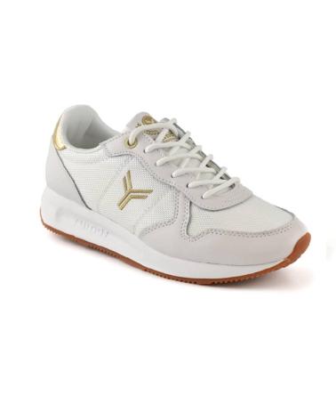 SNEAKERS YUMAS VENUS MUJER BLANCO-PLATA PLANTILLA CONFORT BLANCO-PLATA