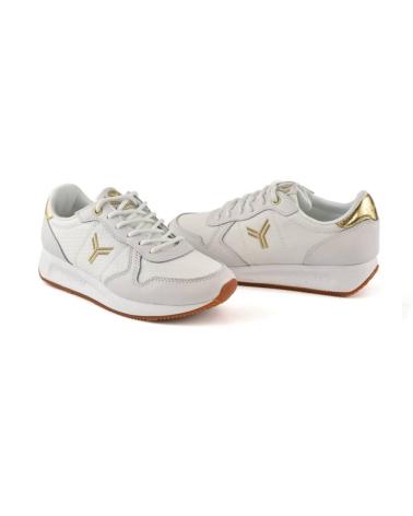 SNEAKERS YUMAS VENUS MUJER BLANCO-PLATA PLANTILLA CONFORT BLANCO-PLATA