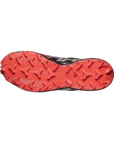 ZAPATILLAS DE TREKKING SALOMON SPEEDCROSS 6 GTX BLACK-FIERY RED-ALMOND MILK
