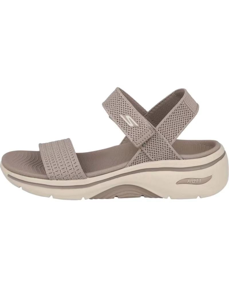 SKECHERS SANDALEN 070-380141 IN TAUPE FÜR DAMEN