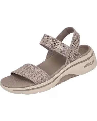 SKECHERS SANDALEN 070-380141 IN TAUPE FÜR DAMEN