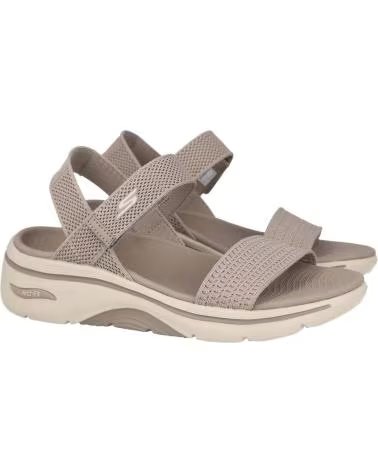 SKECHERS SANDALEN 070-380141 IN TAUPE FÜR DAMEN