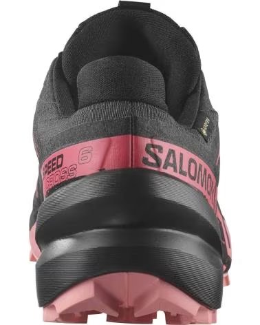 SALOMON ZAPATILLAS DE TREKKING SPEEDCROSS 6 GORE-TEX PARA MUJER NEGRO NINE IRON-BLACK-FLAMINGO PINK