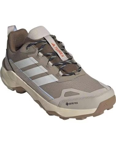 ADIDAS ZAPATOS DE MONTANA ZAPATILLAS TERREX SKYCHASER AX5 GORE-TEX MARRON BEIGE EN GRIS PARA HOMBRE BLANCO